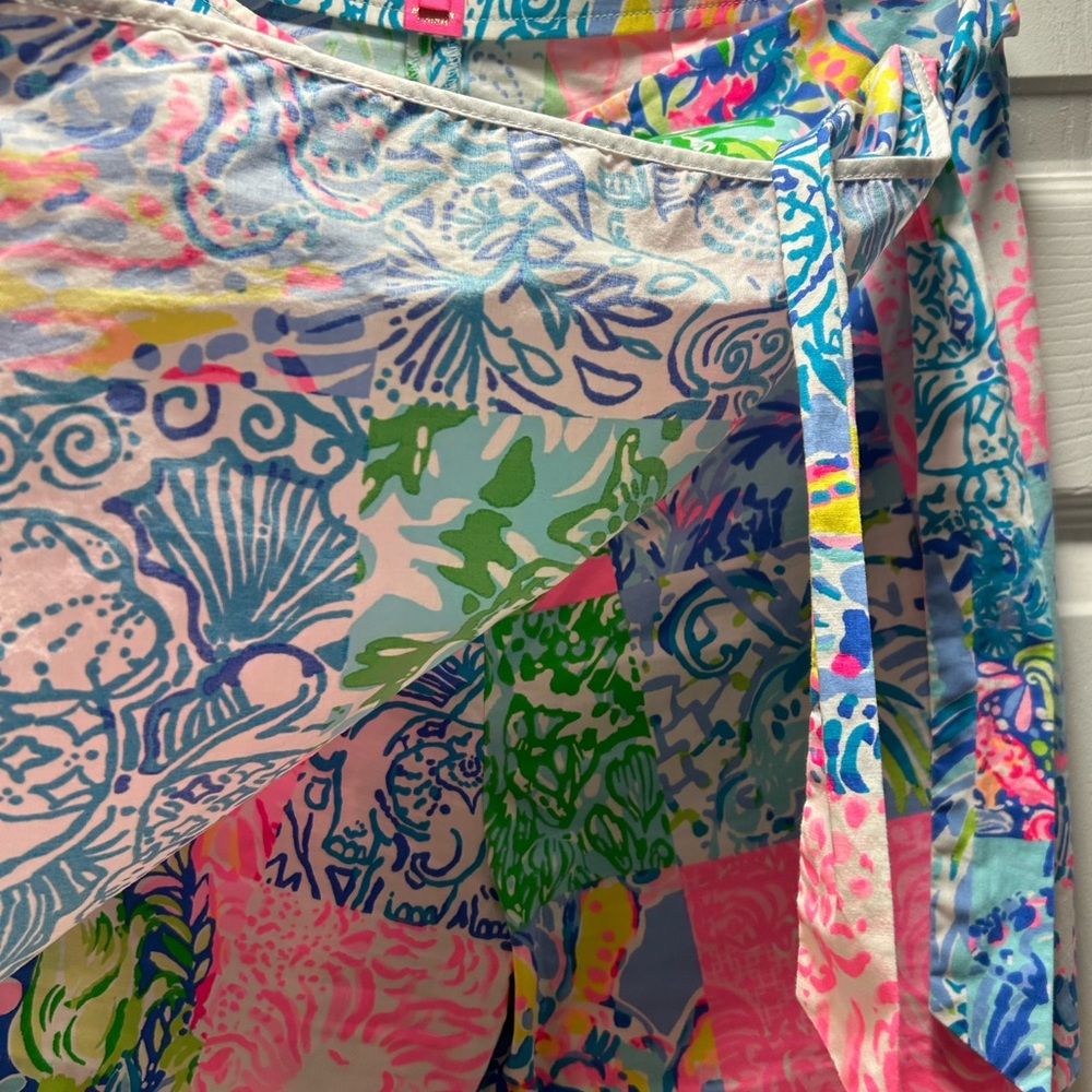 NWOT Lilly Pulitzer Simona Skort Pop Up Back Together Again Patch Print Size 2 - Picture 6 of 9